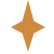 Simple orange star icon